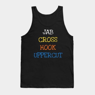 Jab Cross Hook Uppercut Boxing Sports Kickbox Lover Coach Tank Top